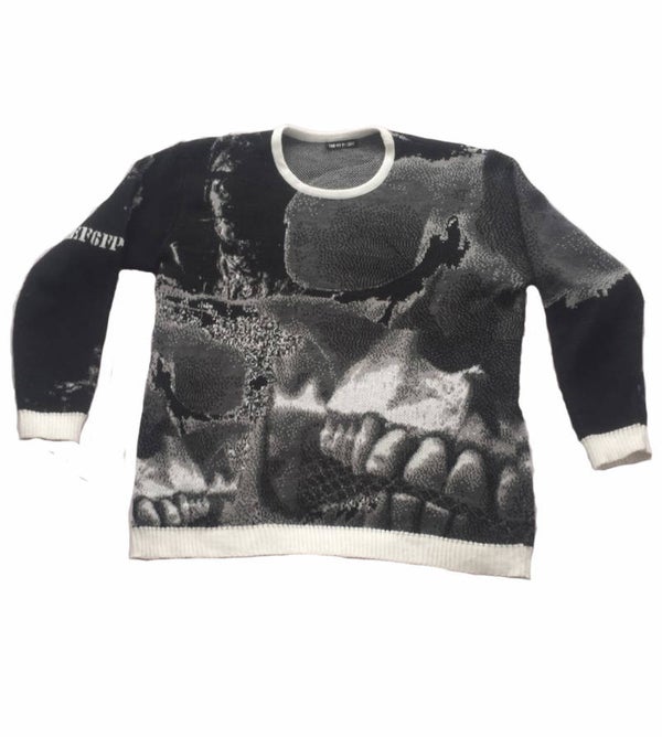 KNITTED SKULL SWEATER