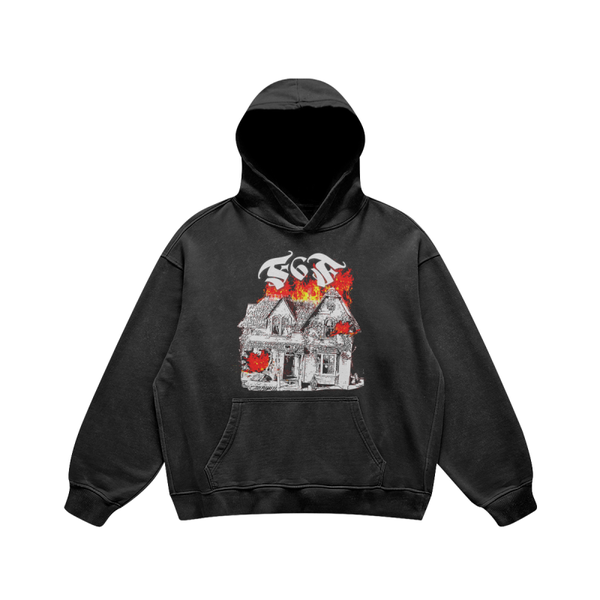 BURNING TRAP  OVERSIZED HOODIE 440GSM