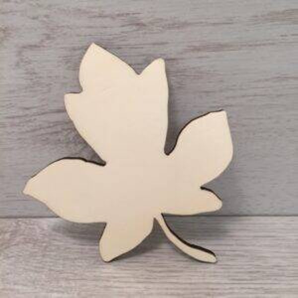 Blad van een esdoorn diverse maten hout