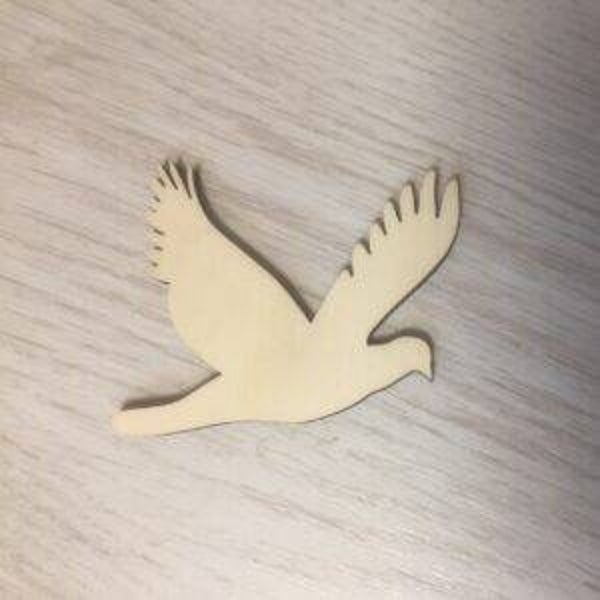 Vogel duif vliegend hout