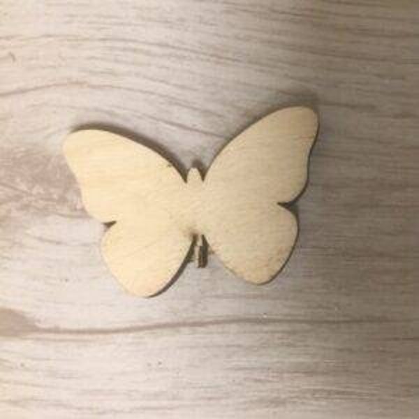 Vlinder type 7 zonder ophang gaten hout