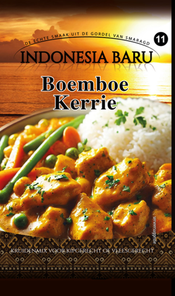 Indonesia Baru kruidenmix/boemboe speciaal Kerrie (Kerry) 100 gram (8712544010125)