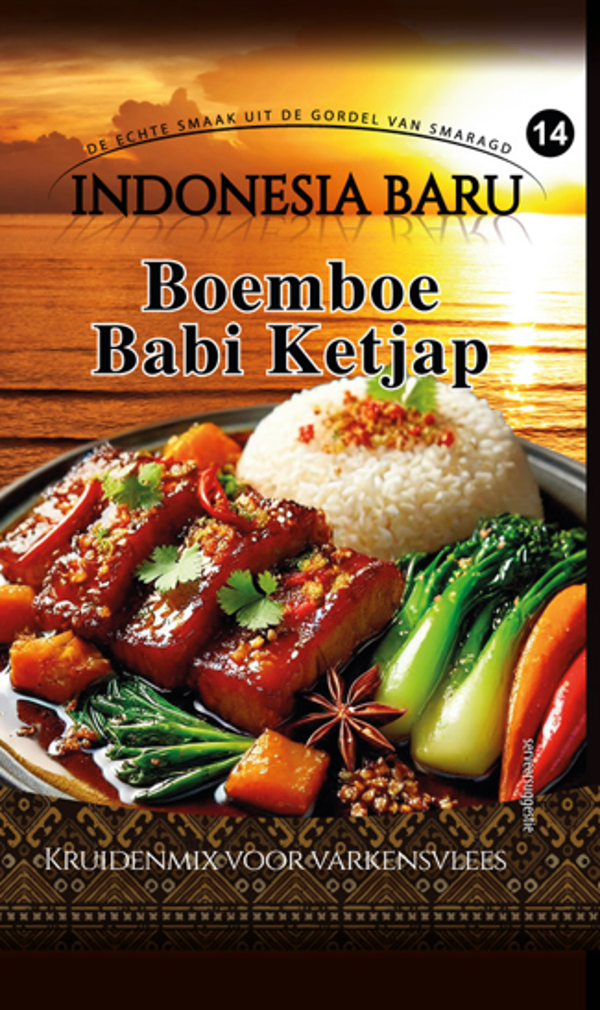 Indonesia Baru kruidenmix/boemboe speciaal Babi Ketjap 100 gram (8712544010156)