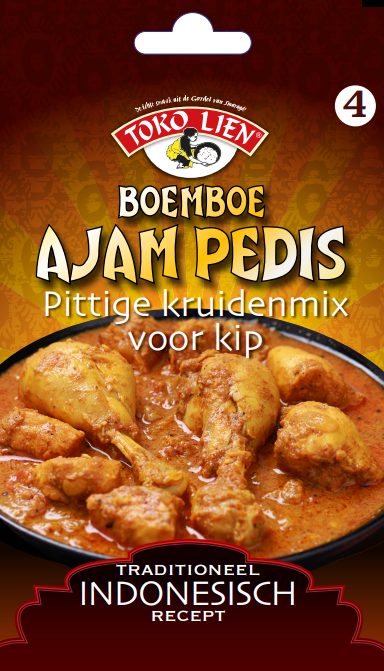 Toko Lien Boemboe speciaal Ajam Pedis / Ayam Pedis 100 gram (8712544500046)