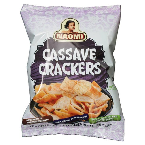 Naomi Cassave Kroepoek 125g | Authentieke Cassave Crackers | Aziatische Snack (8712544215032)