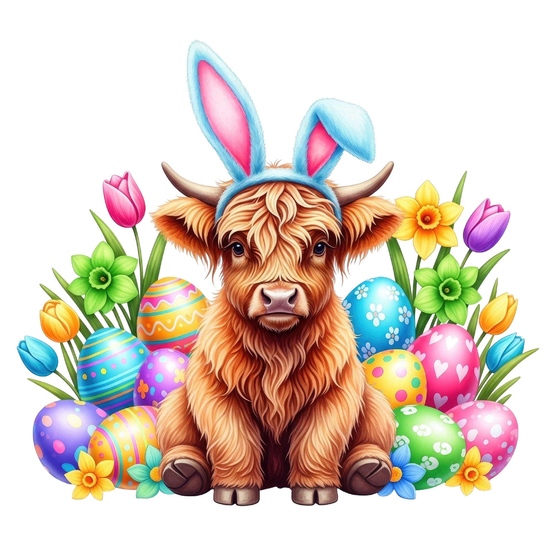 Easter Highland Cow 1
