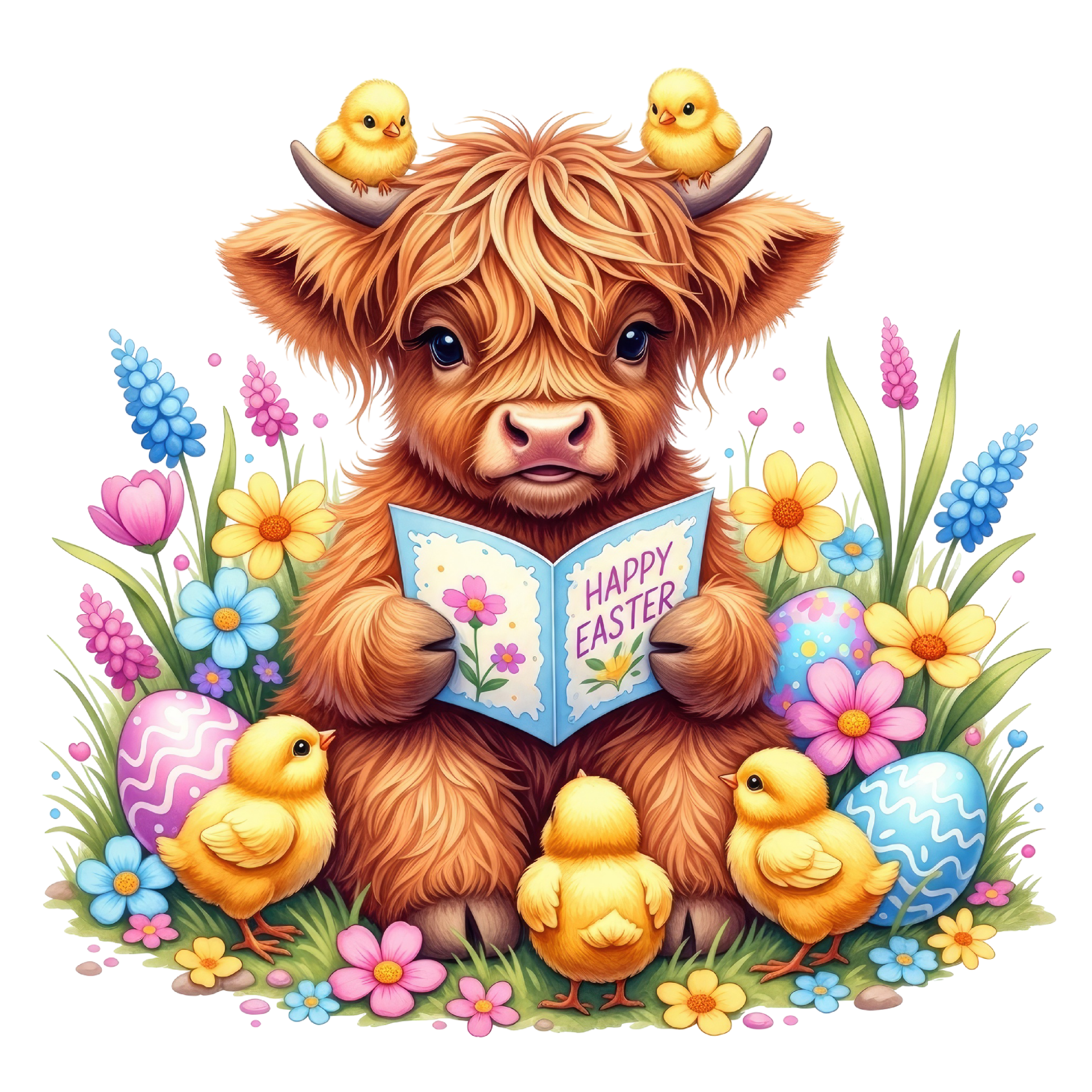 Easter Highland Cow 3