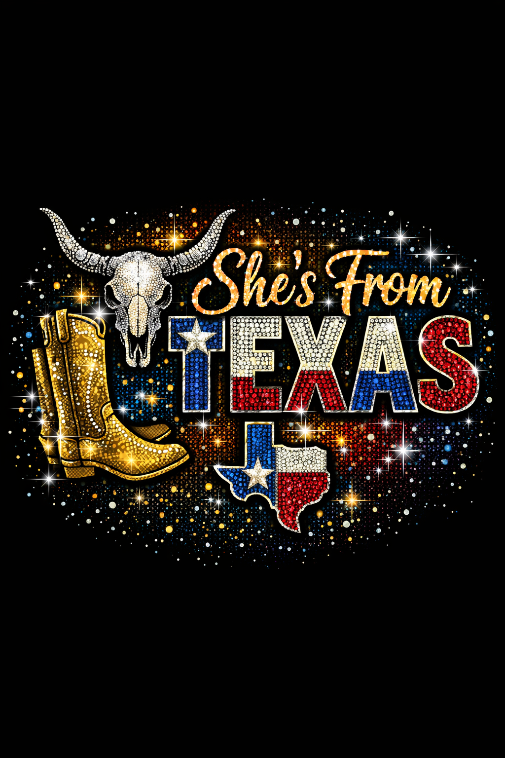 She's from Texas/ Texas colors