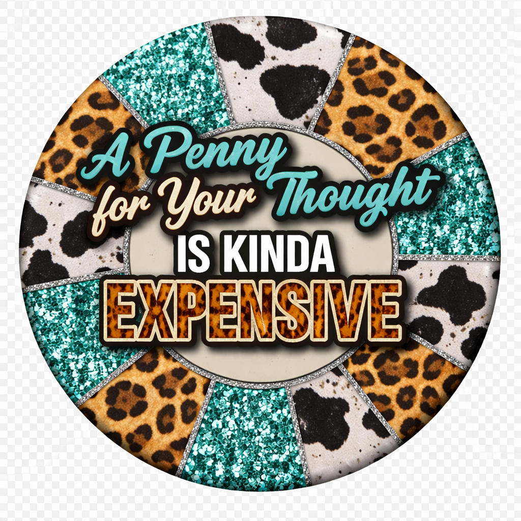 A Penny For Your Thoughts Car Coaster