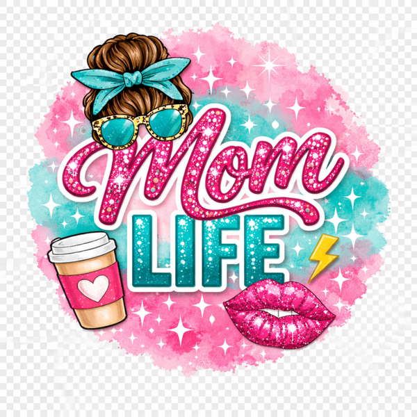 Mom Life Car Coasters Set