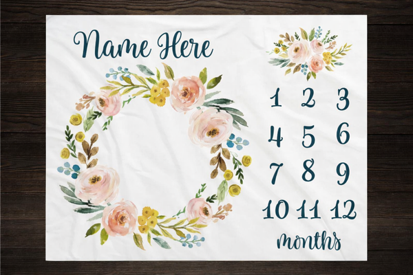 Name/ Month Chart Blanket