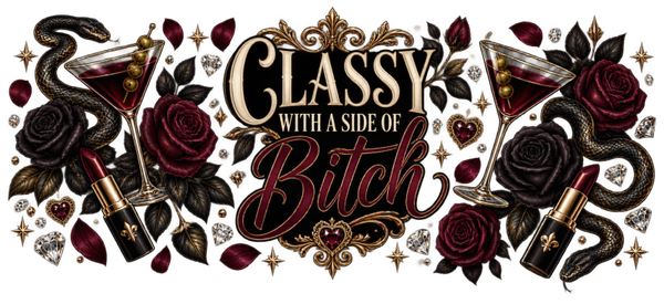Classy with a Side of Bitch UVDTF