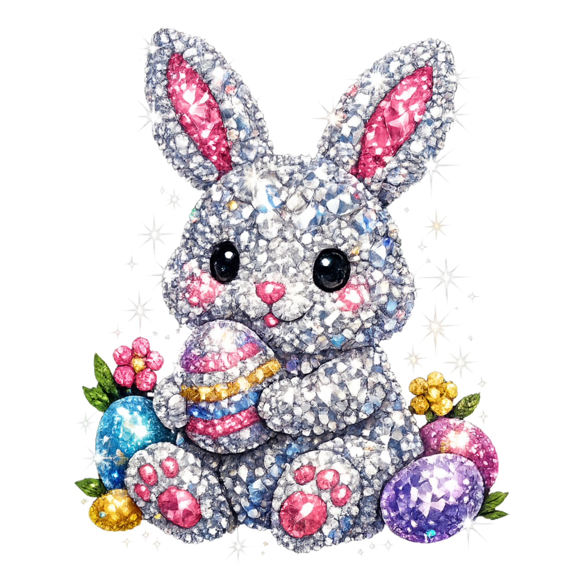 Faux Rhinestone Bunny
