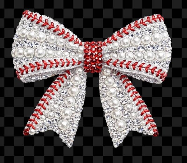 Pearl Baseball Bow