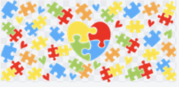UVDTF Puzzle Heart