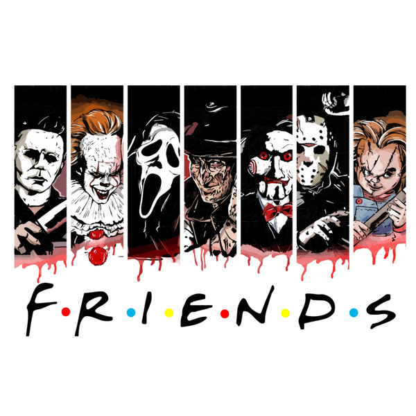 Friends Horror Guys DTF