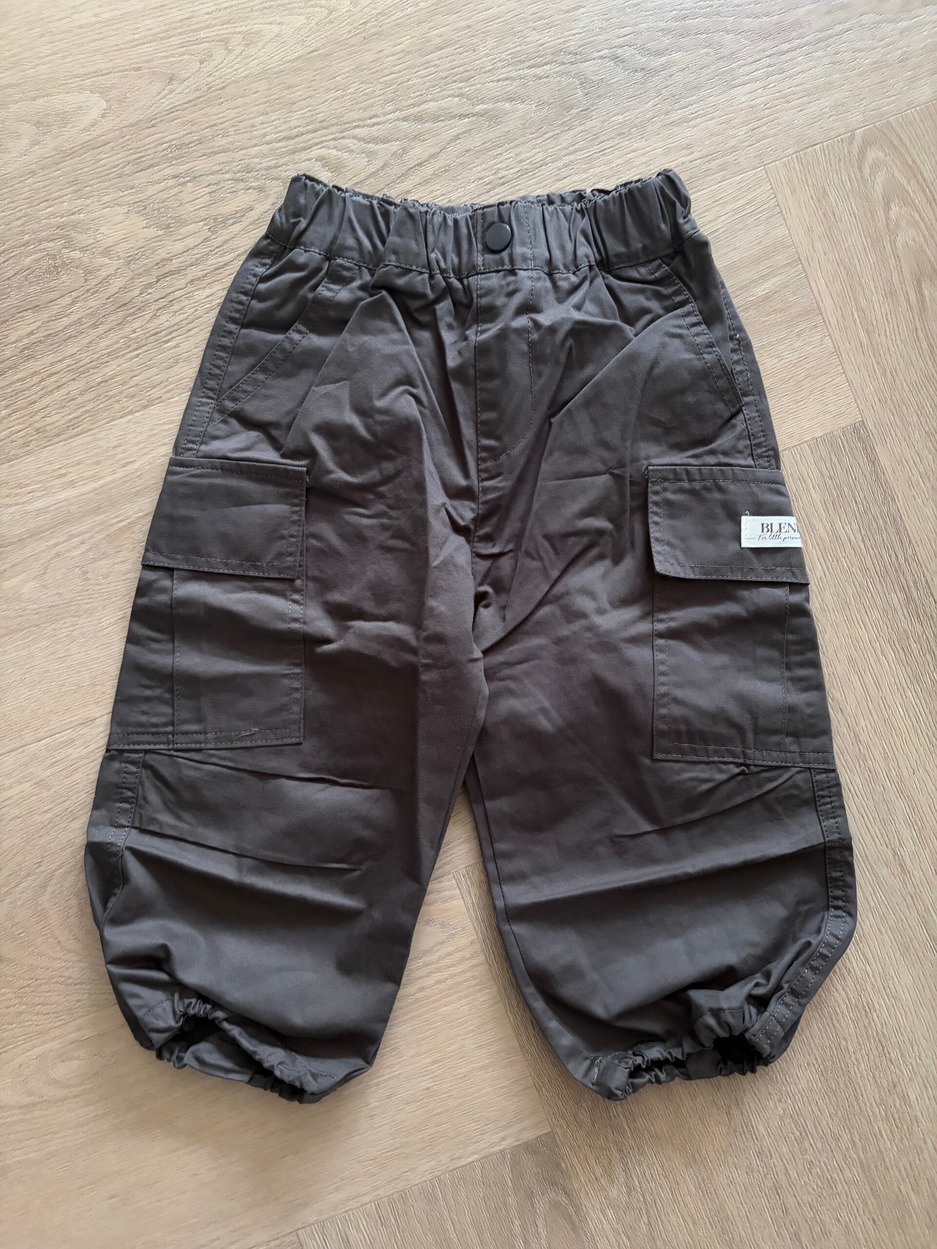 Grey parachute pants