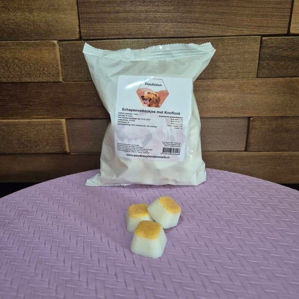 Schapenvet blokjes Knoflook - 40st.