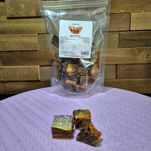 Zalmblokjes - 180gr.