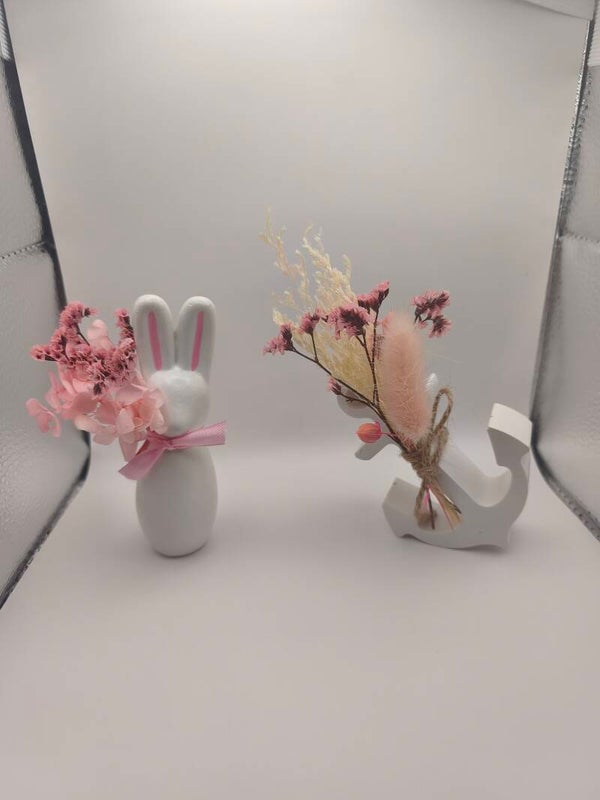 Ancre avec fleurs séchées