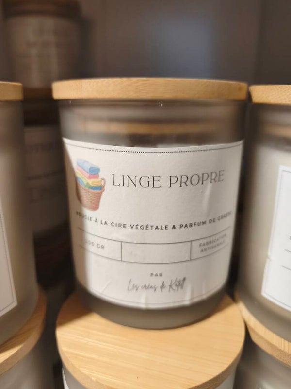 Bougie linge propre