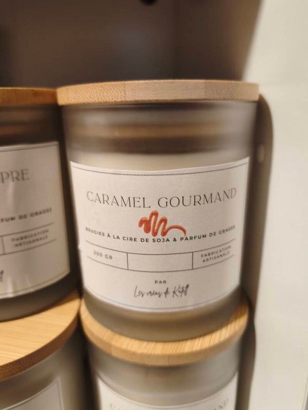 Bougie caramel gourmand