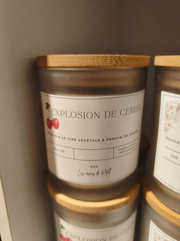 Bougie explosion de Cerise