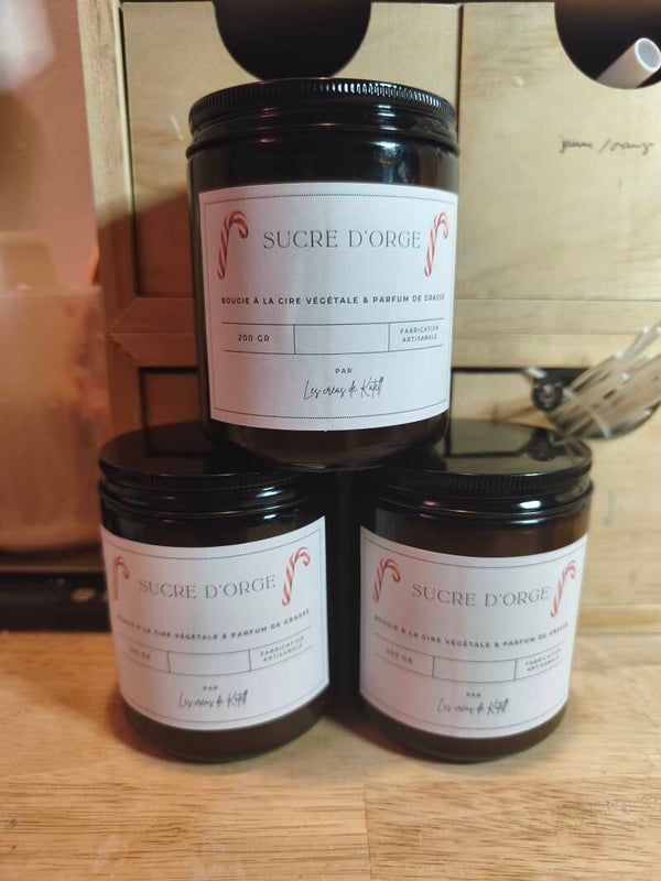 Bougie sucre d'orge