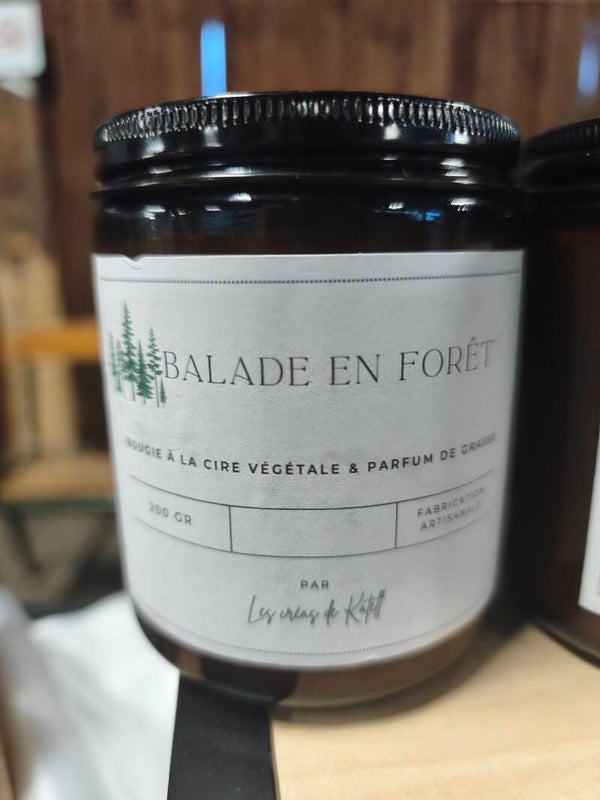 Bougie balade en forêt