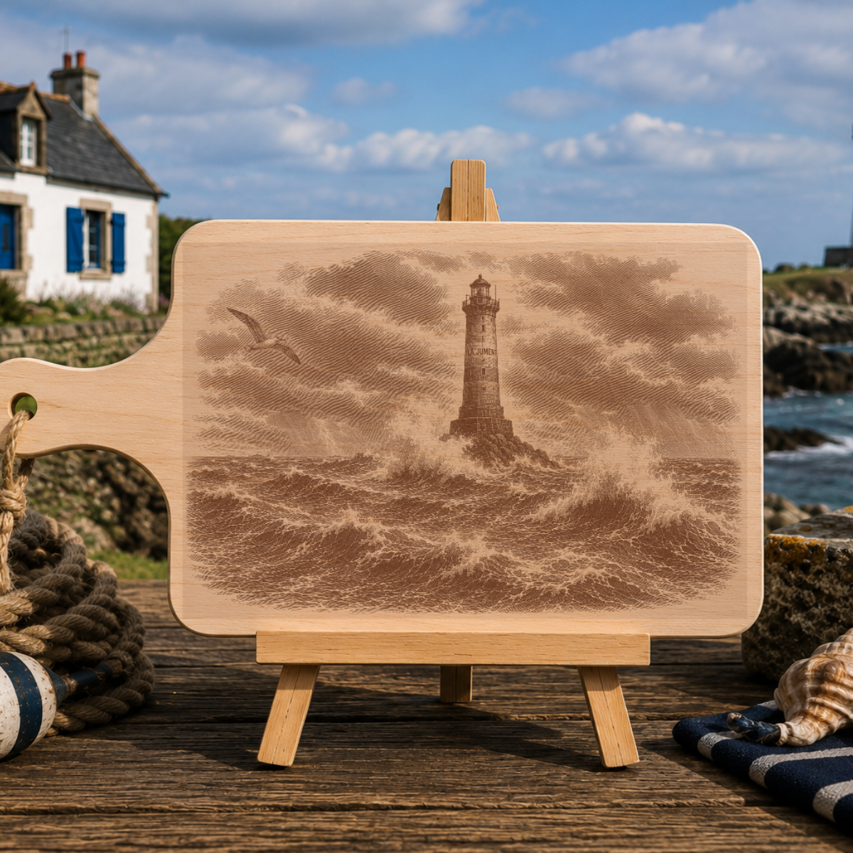 Planche à découper en bois d'aulne - La jument