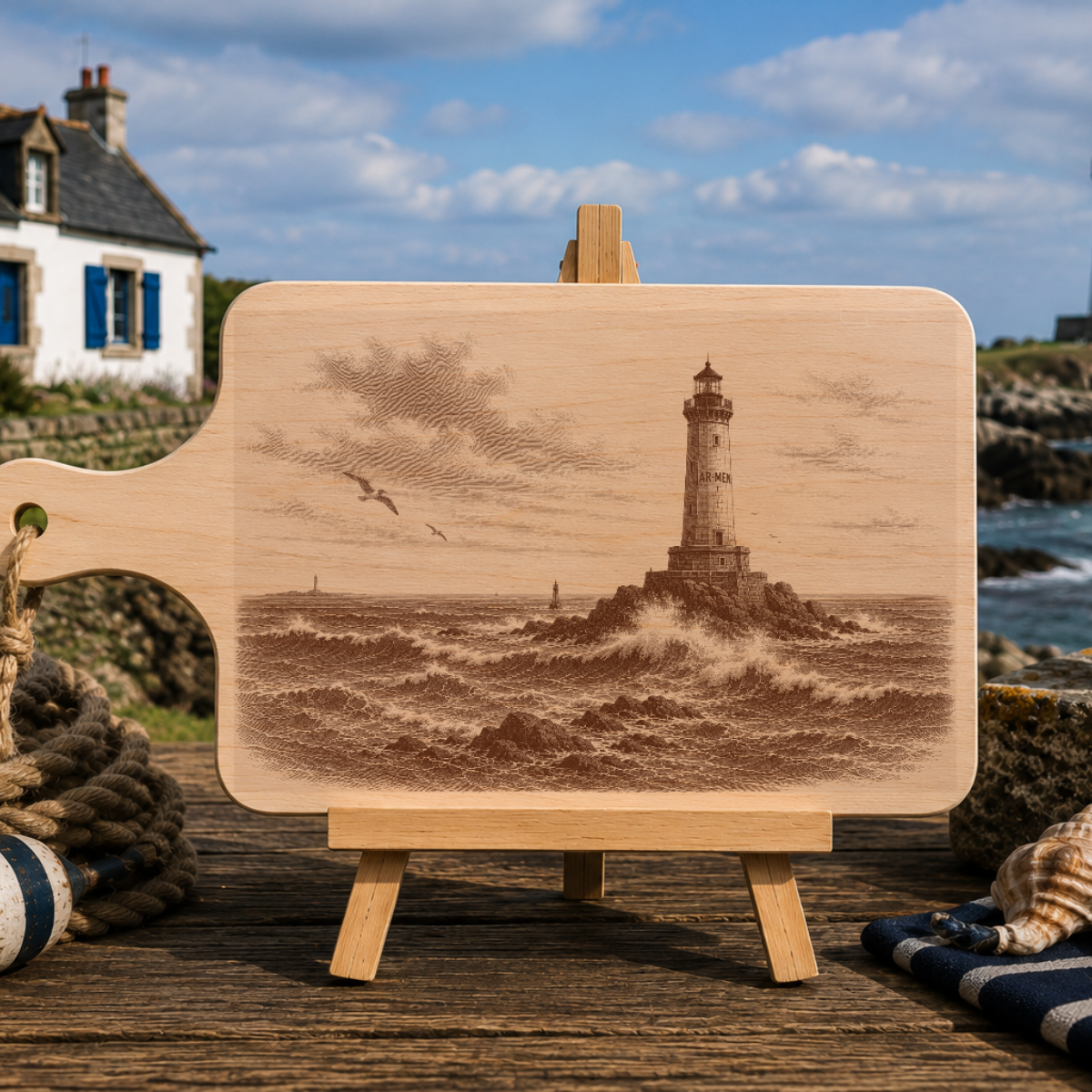Planche à découper en bois d'aulne - Phare du four