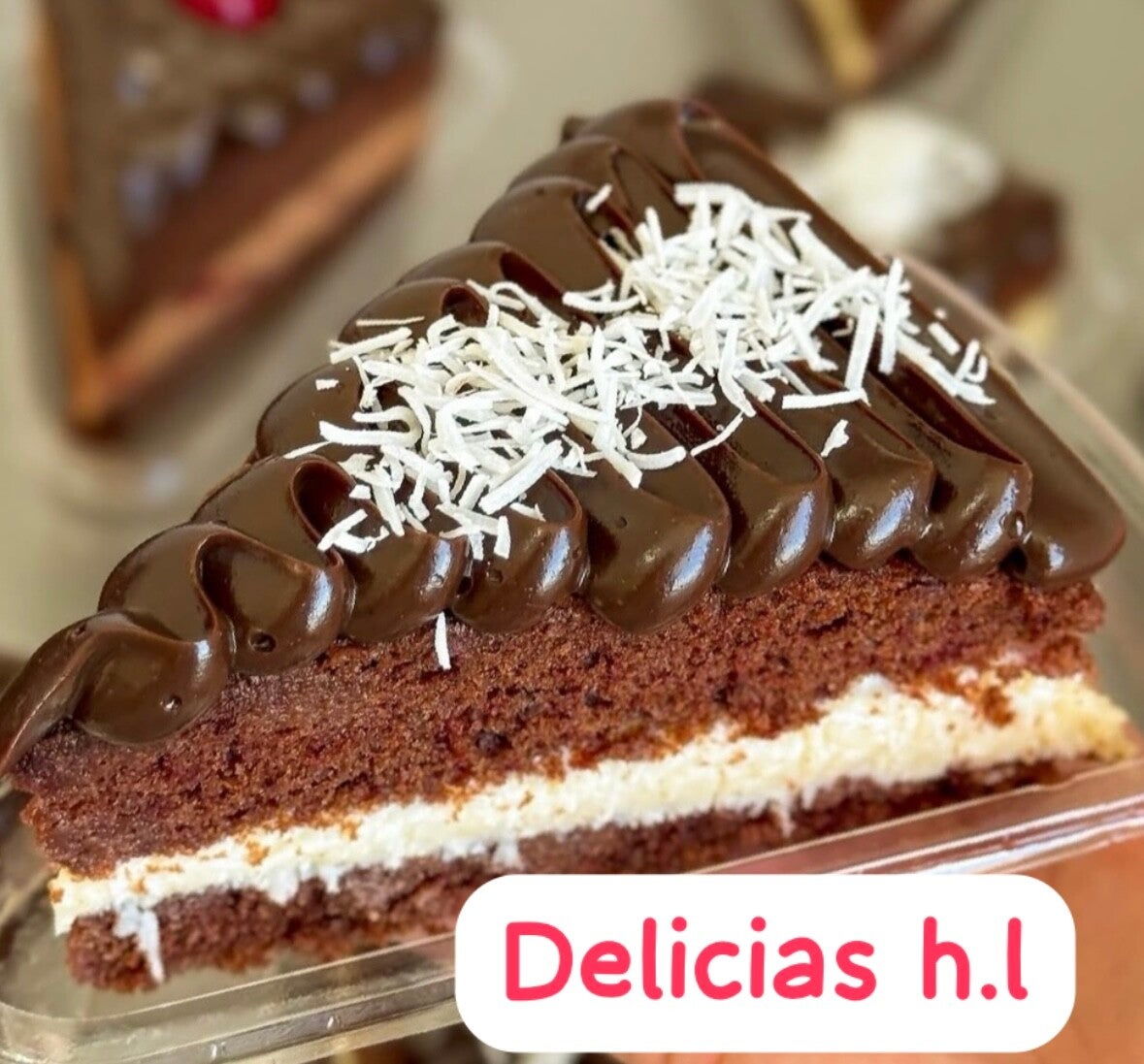 Porción tarta chocolate