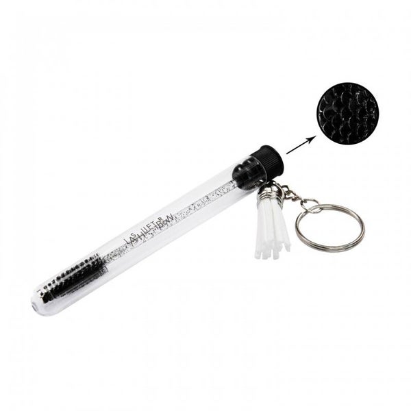 Wimperborstel sleutelhanger schubben