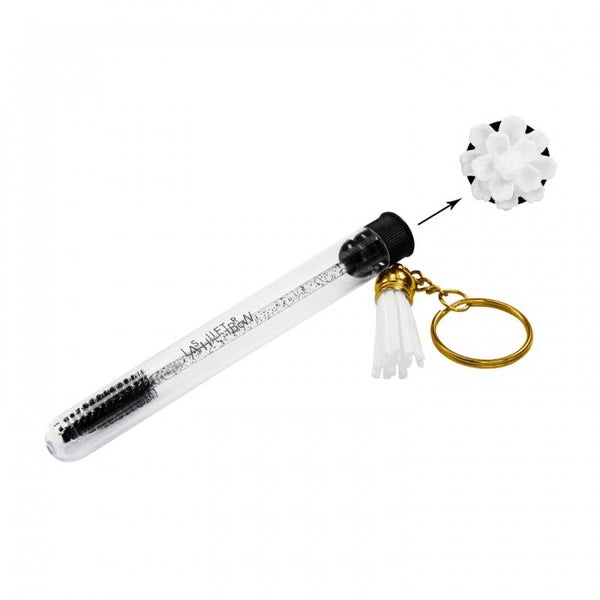 Wimperborstel sleutelhanger anjer