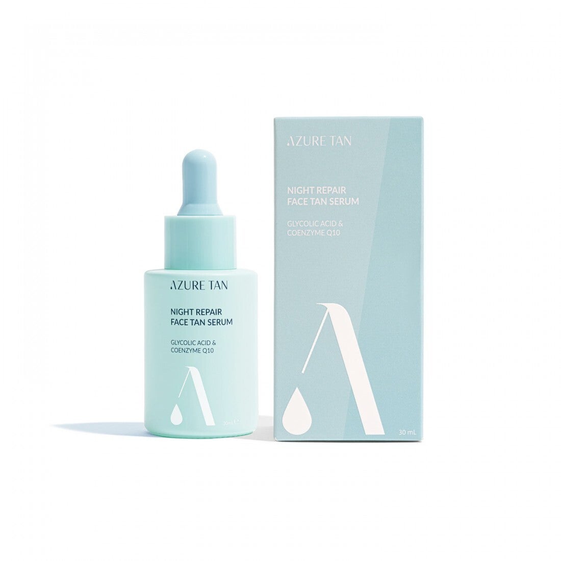 Night repair face tan serum