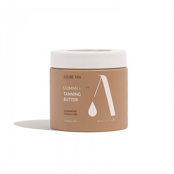 Shimmering tanning butter
