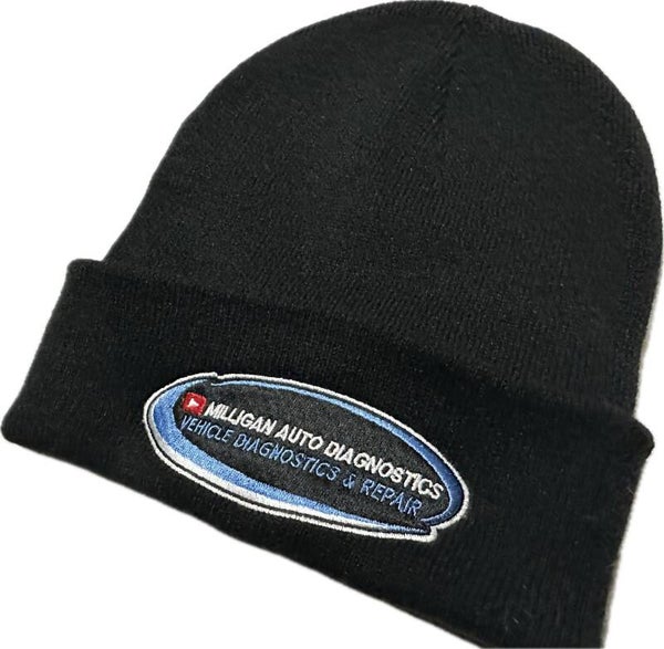 Black Milligan auto diagnostics Beanie !