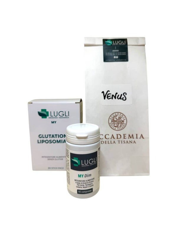 Kit Detox Lugli con My Dim, Tisana Venus e Glutatione Liposomiale