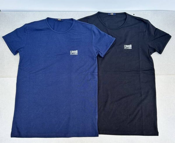 Set Cavalli Class T-Shirt Navy Blue + Black