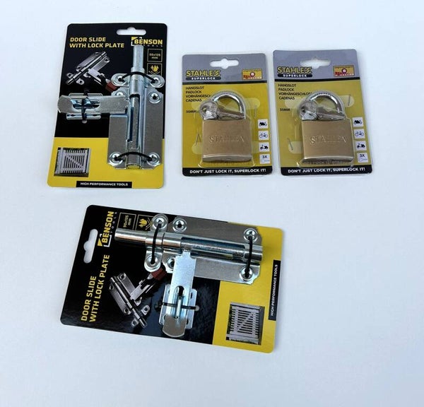 Set Deurschuif - Hangslot Groot