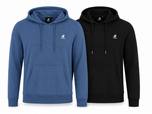 U.S. Grand Hoodie 2 Pack - Heren - Black + Blue