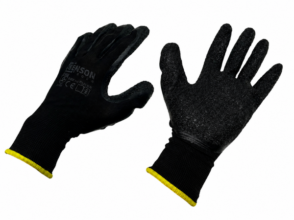 Werkhandschoenen latex crinkle maat 10