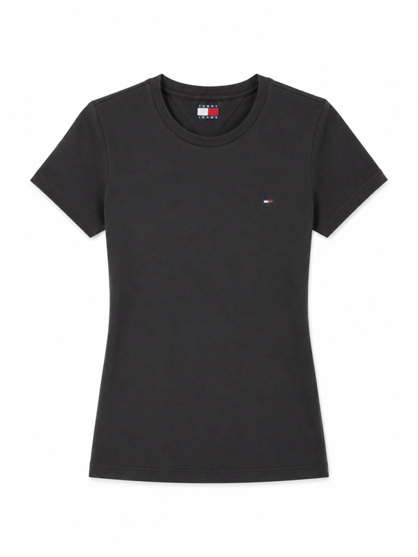 Tommy Jeans T-Shirt Dames – Zwart