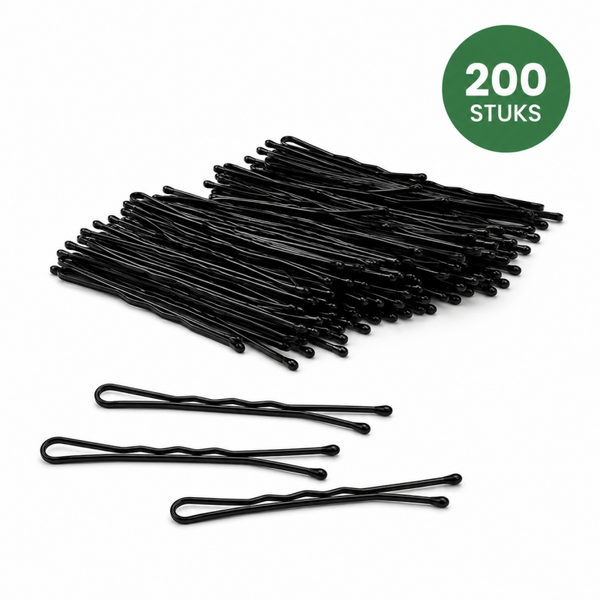 Haarspelden Zwart – 200 Stuks