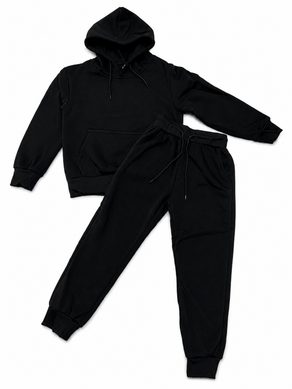 Hoodie - jogging set kids, FY988 Zwart