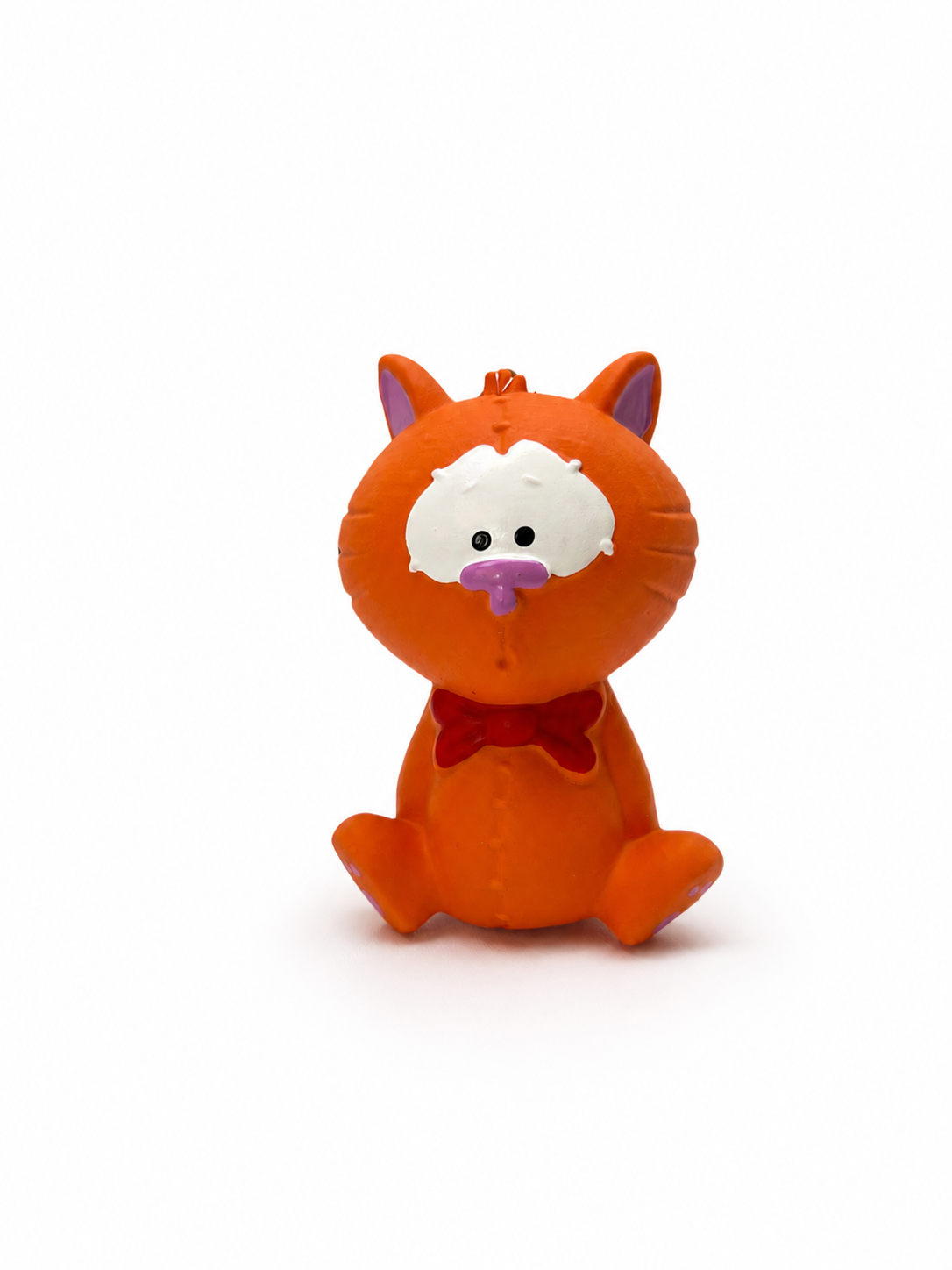 Latex hondenspeelgoed kat met pieper 12 cm