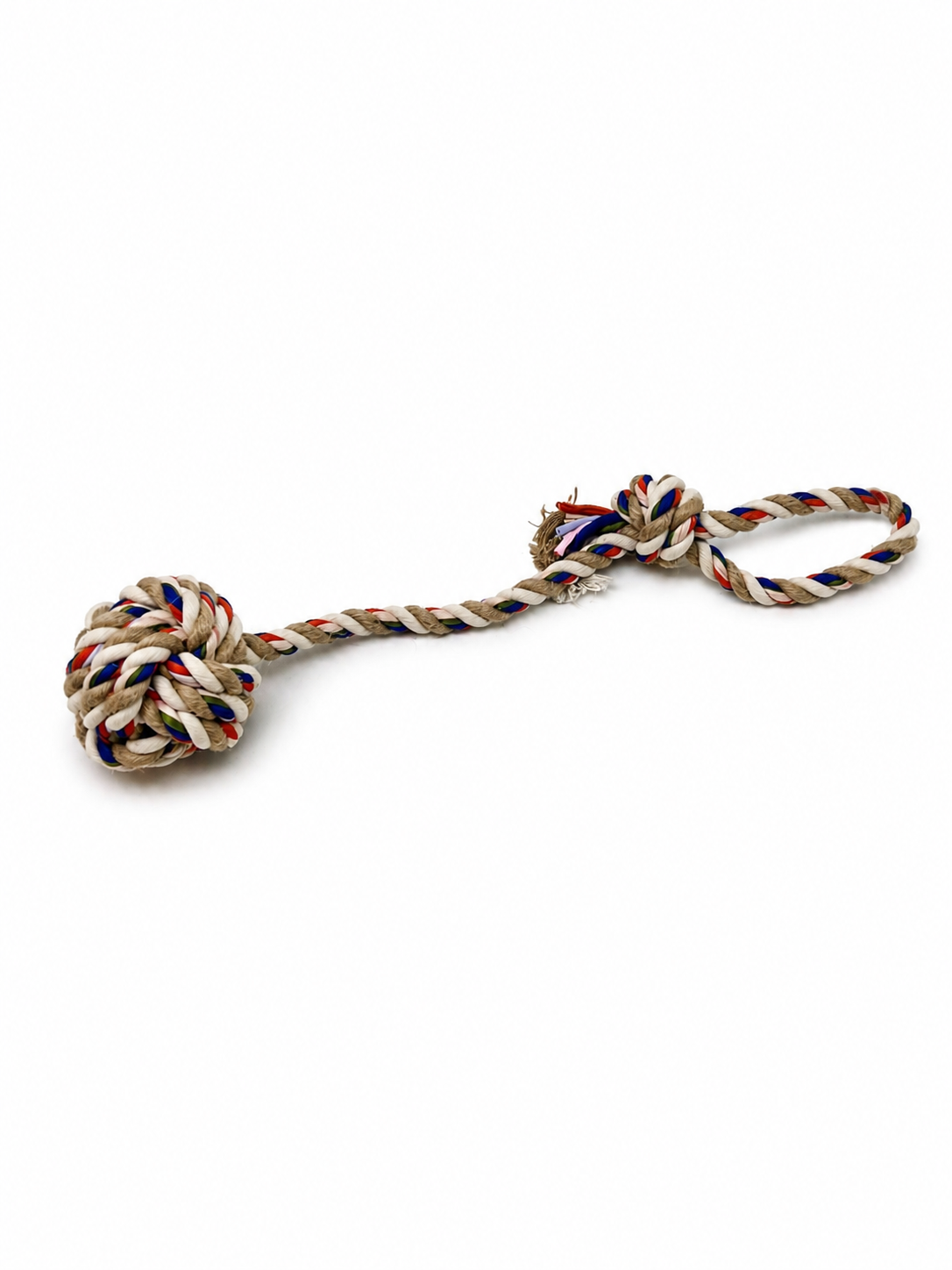 Hondenspeelgoed touw met bal 45 cm