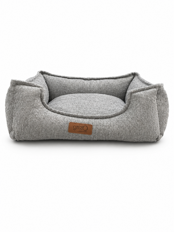 Hondenmand grijs 55 x 45 cm afneembare hoes