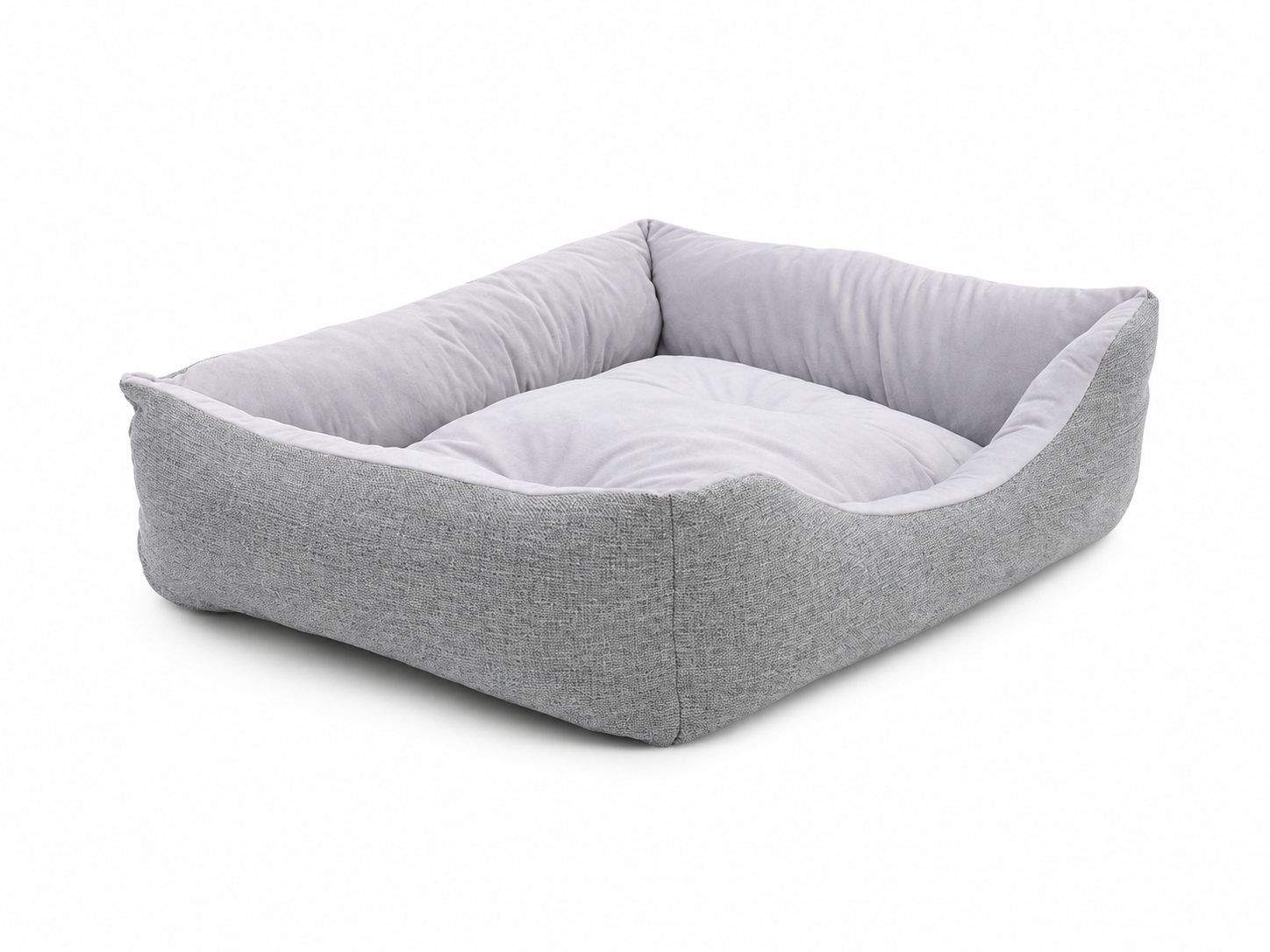 Hondenmand dubbelzijdig grijs 80 x 65 cm