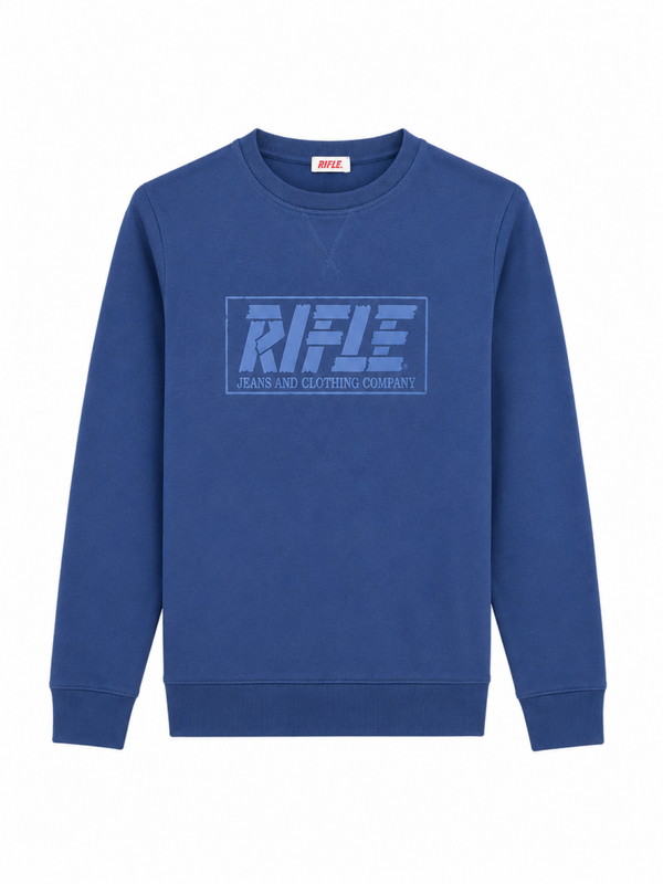 Rifle Sweater Blue Denim